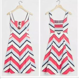 NWT ~ Anthropologie ~ Maeve ~ Sara Chevron Mini Dress